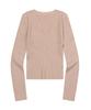 Mucent Gianni V-Neck Crop Ribbed Knit (5 Colors)