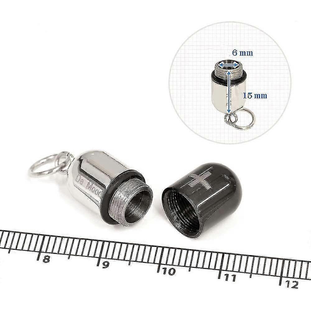 Jewelry Stainless Steel Sos Capsule Emergency Capsule Pendant With Chain Necklace For Women