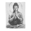 Buddha Yoga Blanket Flannel Sofa Throw Blanket Breathable Throw Blankets for Home Bedroom Travel Throws Bedspread Quilt