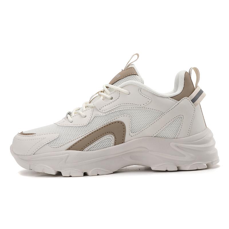 Women's Winter Student Lightweight Soft Sole Fashion Versatile Shock Absorbing Sports Running Shoes Pedicure Daddy Shoes