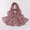 Ethnic Line Rhinestone Long Gauze Malay Headscarf Shiny Scarf