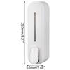 Wall Mounted Soap Dispenser Manual Press Bathroom Liquid Containers Easy Install