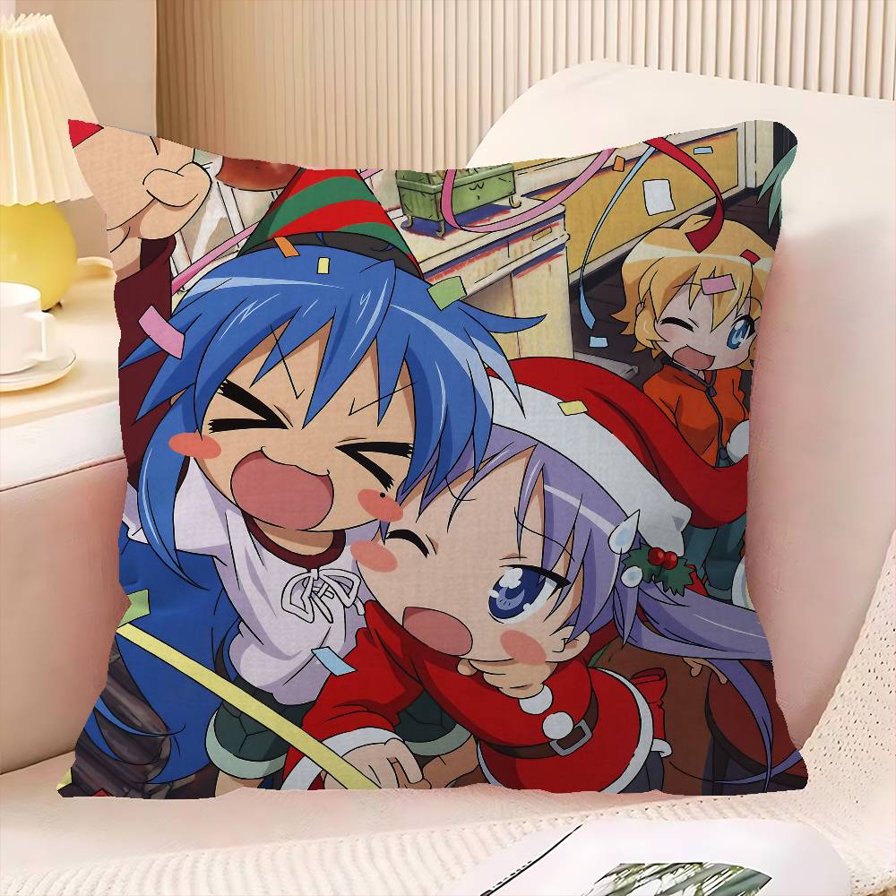 Anime Lucky Star Personalizovaný povlak na polštář Dětská ložnice Divoká párty Dekorace Povlak na polštář Dítě Narozeniny Oslava Dárek
