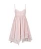 Ilio [Bit-O X Ilio] Peach Asymmetric Chiffon Dress