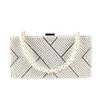 2026 New Brand Designer Retro Full Pearl Pattern Clutch Box Bag Wedding Bridal Square Handbag Fashion Party Dress Crossbody Bag