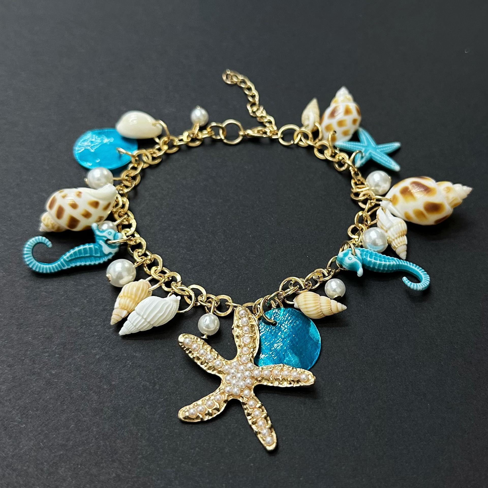 Bohemian Starfish and Seashell Bracelet/Anklet - Summer Ocean Style