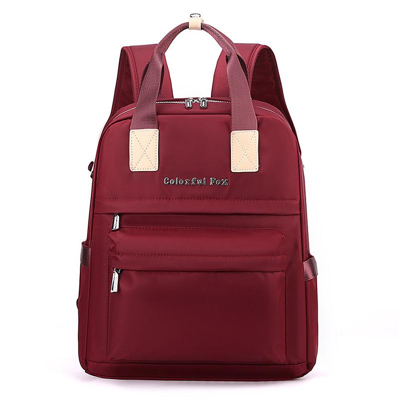 New women's fashion trend backpack multi-layer pull rod backpack lightweight bag