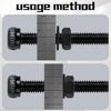 Zmbroll M3 480-Piece Black Alloy Steel 12.9-Row Hex Socket Head Bolt Nut Washer Set with Wrench