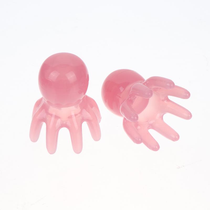 2Pcs Resin Octopus Massage Comb Head Meridian Scraping Scalp Massager Spa Gua Sha Massage Comb Fatigue Relief Massag