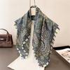 Women Square Scarf Silk Imitation Design Print  Neckerchief Bandana Lady Shawl Scarves Wrap Head Hair Band Ties