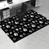 Office Carpet Dog Paw Prints Sofa Rug for Chairs, Underneath Protection Mat