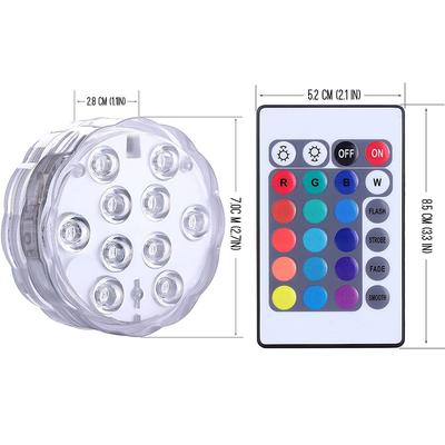 New 2xWireless Boat RGB Lights for Boat Deck Battery Operated Waterproof Led Light
