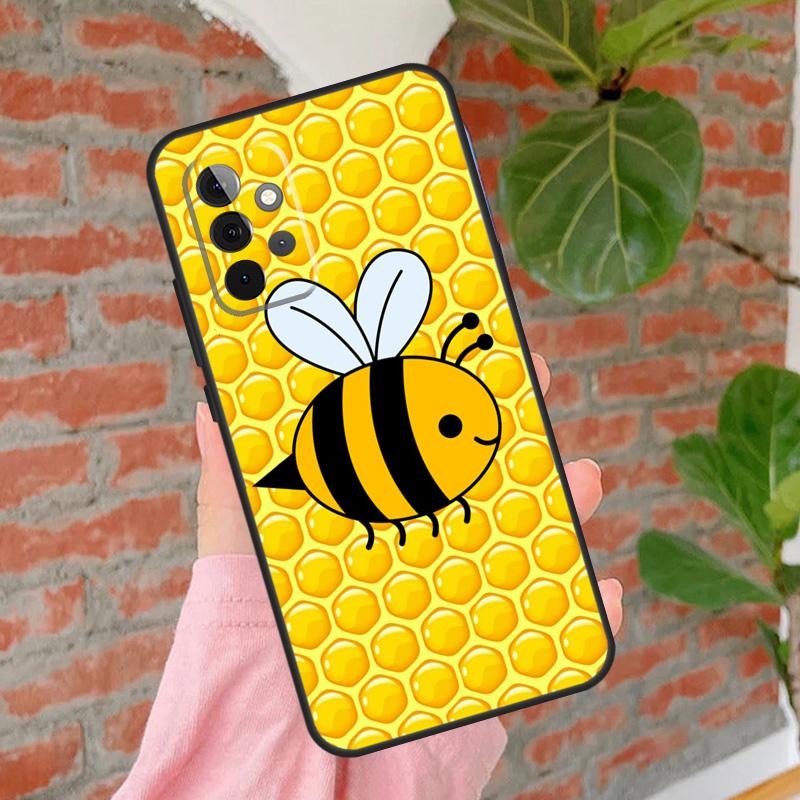 Bumble Bee Honeycomb Honey Phone Case For Samsung Galaxy A54 A34 A14 A55 A35 A25 A15 A52 A32 A12 A51 A71 A13 A33 A53