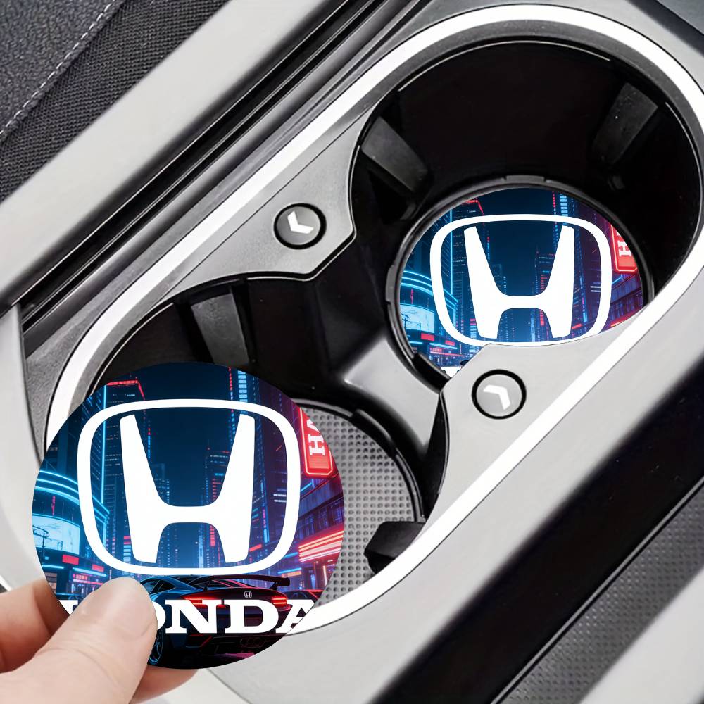For Honda New Car Cup Holder Anti-Slip Silicone 7cm Insert Coaster Mat Universal Car Accessories Black Fit LG Most Cars