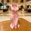 Artistic Vase 3D Printed Elegant Dress-Style Vase, Dual-Purpose Tabletop Decor with Flowing Pleated Skirt, Decorative Ornament Flower for Fresh
