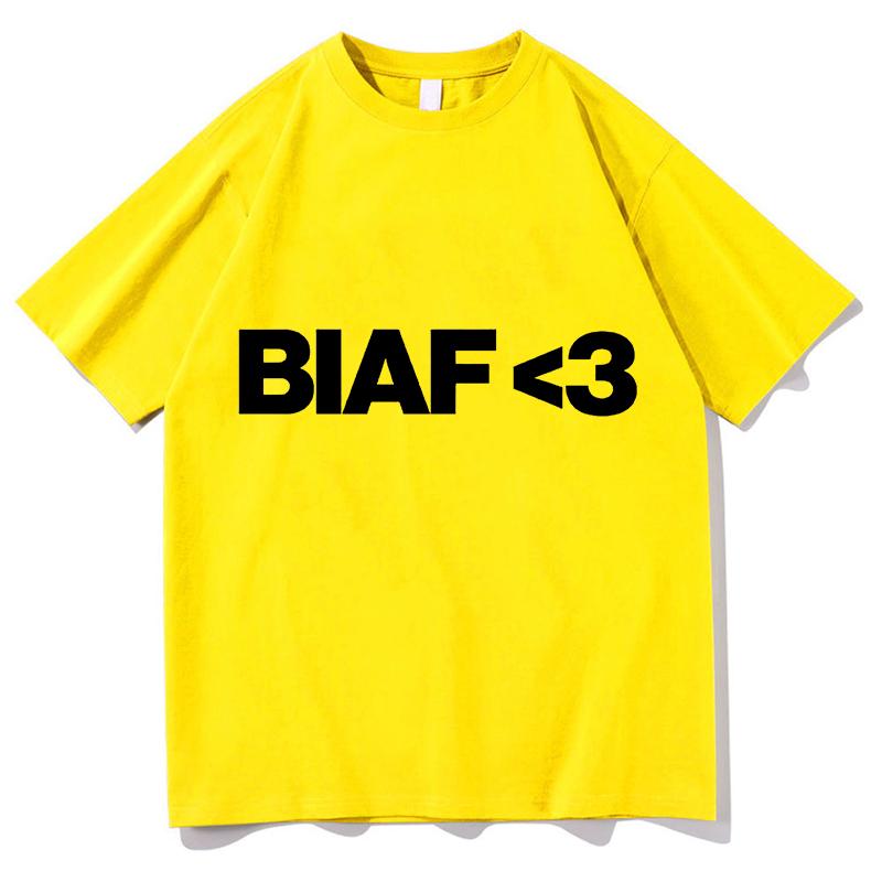 2026 Young Miko BIAF T-Shirt Lustige Fan-T-Shirts Freizeit Reiner Baumwolle Kurzarm Rundhals-T-Shirts Ästhetische Kleidung Streetwear