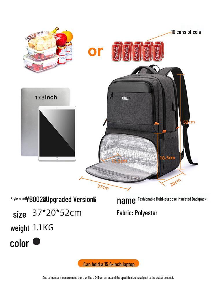 2024 Stylish Waterproof Backpack with Insulated Lunch Bag for Middle School Girls