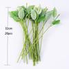Green Artificial Flower Sighting Rod Vase Decor Stem Iron Wire Plant Wall For DIY Mother's Day Craft Supplies Rose Stick Pole