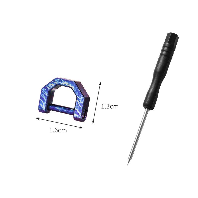 Aliaj de Titan Inel D Cataramă Potcoavă Breloc Universal