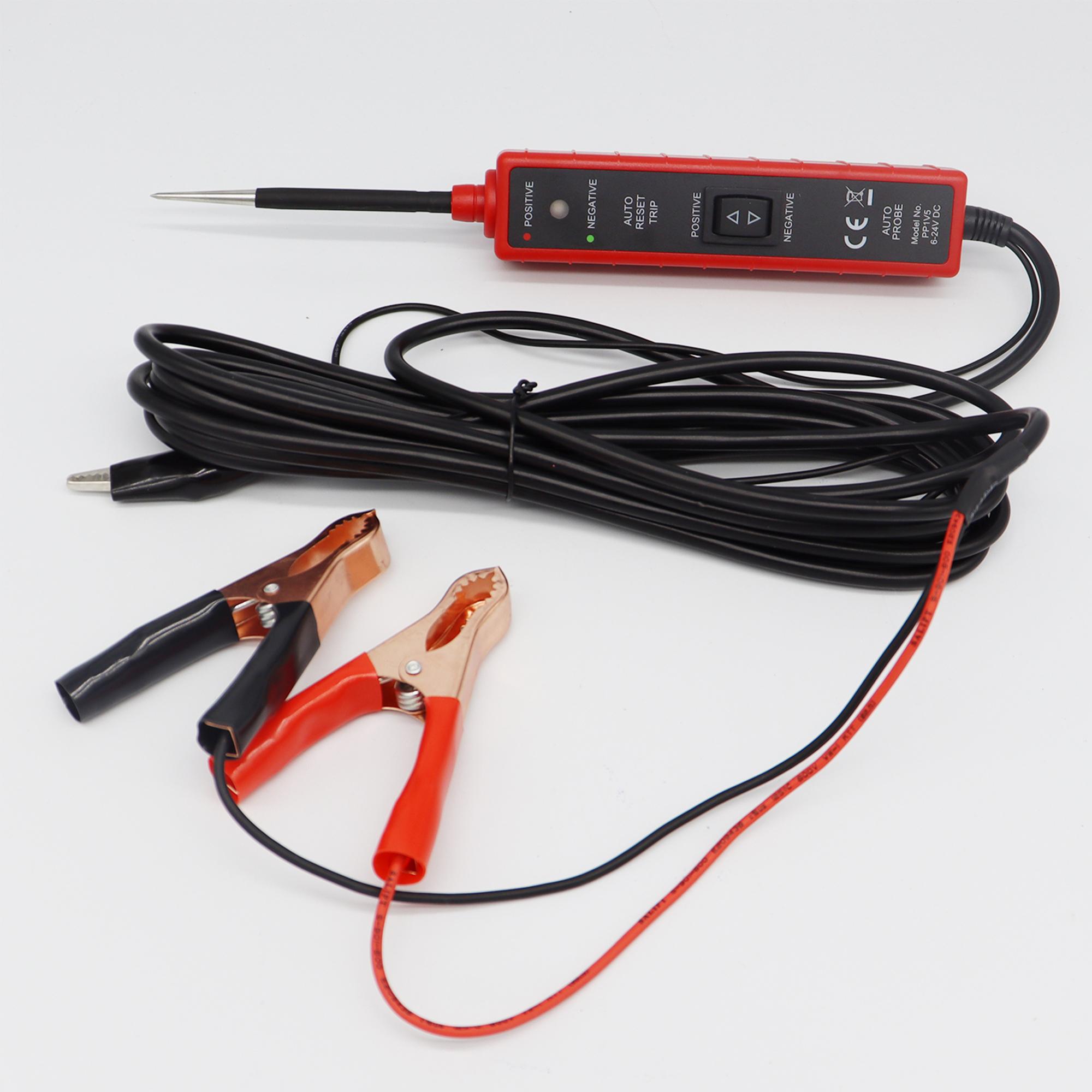 

Automotive circuit tester, power supply circuit probe, detector, diagnostic repair tool, test lamp continuity/voltage polarity