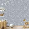 Wallpaper School Supplies Gray for Living Room and Bedroom 50x1000