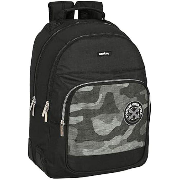 Rucsac școlar pentru copii - Safta - Adaptor dublu pentru cărucior - Stone - Gri - Mixt