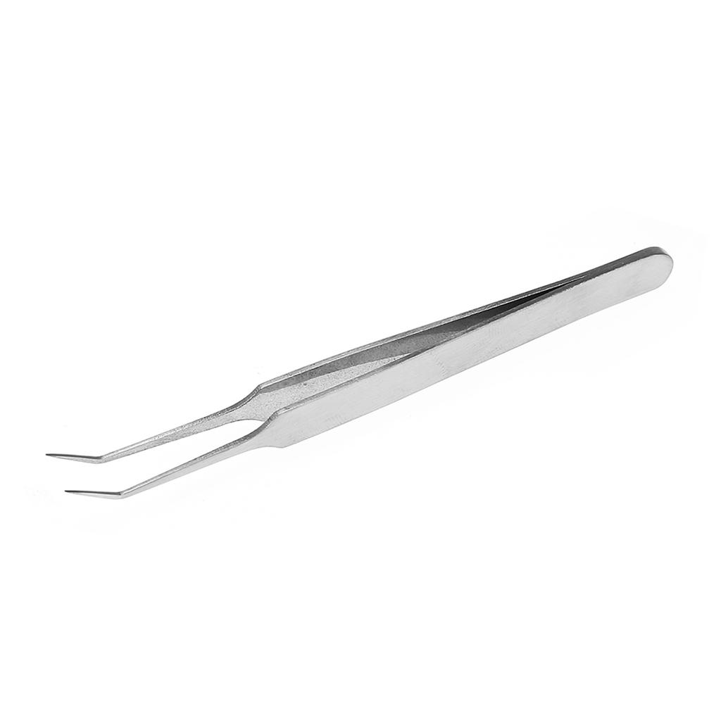 Stainless Steel Acne Blackhead Eliminate Tweezer Beauty Nipper Makeup Tool (Oblique Tip 8.7cm)
