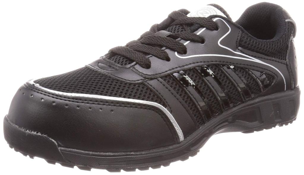 Co-cos Nobuoka Men's Ziproa Safety Work Shoes, Multi-functional, Slip-Resistant, Lightweight, Black, Size 30cm