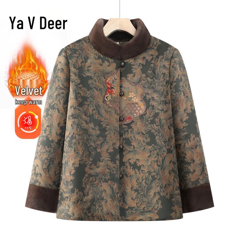 Женская зимняя хлопковая куртка Yalu для пожилых 2XL