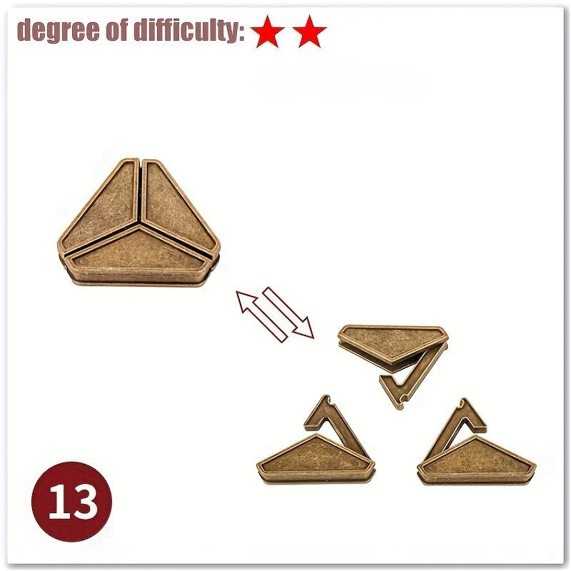 A Classic Intellectual Metal Puzzle Toy, a Difficult Educational Game Toy for Christmas, Thanksgiving and Birthday Gifts