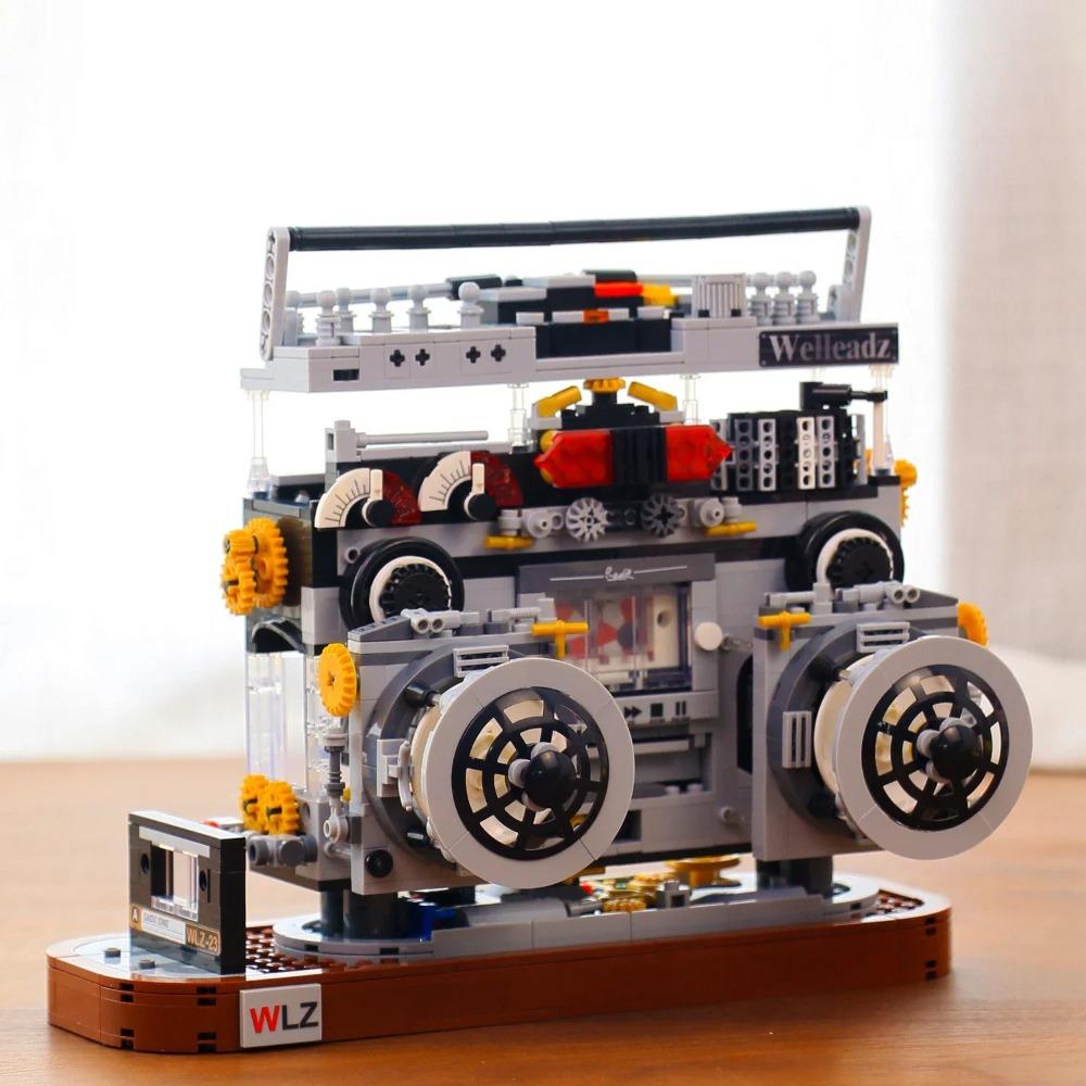 Klassisches Retro-Radio Mini-Bausteine Cooles 3D-montiertes Kameramodell Kunststoff-Bausteinspielzeug Für Kinder Weihnachts-Sammlung Geschenk