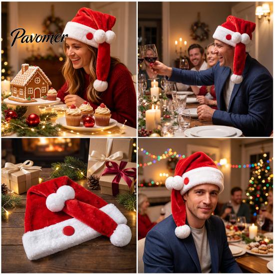 Creative Adult Holiday Apparel Animated Naughty Santa Hat for Adults, Funny Singing Dancing Christmas Cap, Soft Hats Adults Velvet Party Hat, Gag Gift