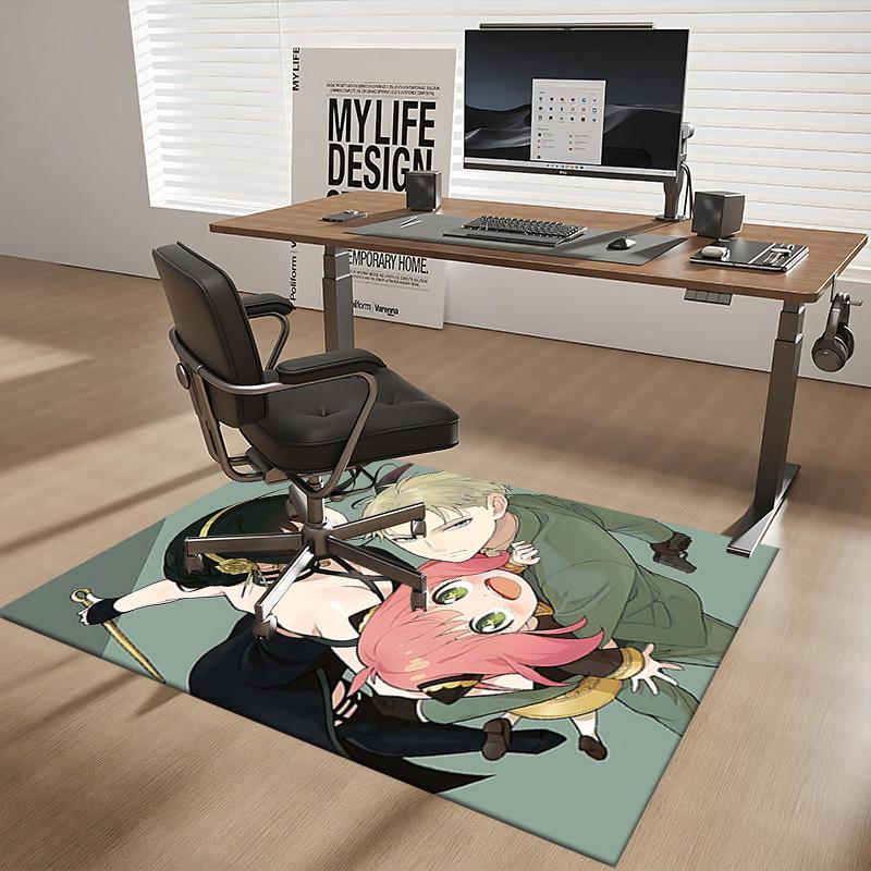 1pc Anime Cartoon Design Chair Mat - Office Desk Pad with Non-Slip Carpet for Home Decor, Suitable for All Seasons, Perfect Gift for Holidays.M007