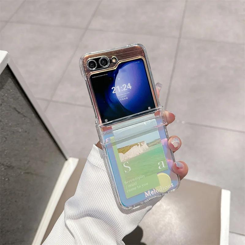 Für Samsung Galaxy Z Flip 6 5 4 3 Hülle Z Flip5 ZFlip 5 ZFlip5 Niedliches Baum Lanyard Harte Stoßfeste Hülle mit Handschlaufe