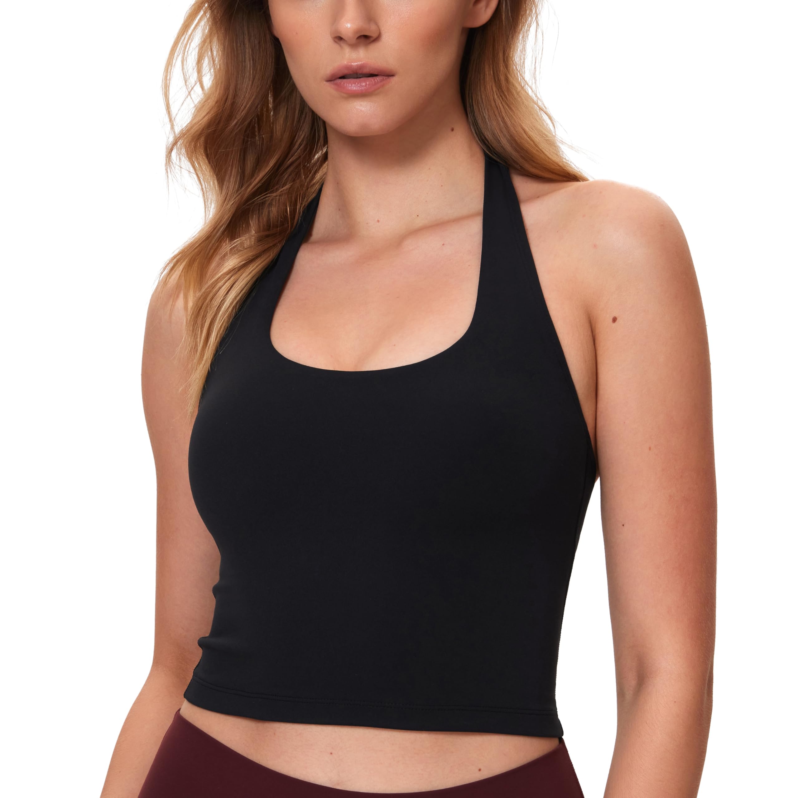 

Спортивный бюстгальтер Йога Халтер Азиатский XL [CRZ YOGA] Бюстгальтер, Топ, Одежда, Женский, Шея, Чашечки, Посадка, Butterluxe, Йога, Черный, чёрный