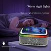 Hot Selling Products Digital Alarm Clock RGB Speaker Round Bedside Night Light 15W Wireless Charger 6 In 1 BT Wireless Speakers