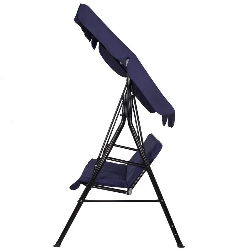 3-Seater Garden Swing, Blue