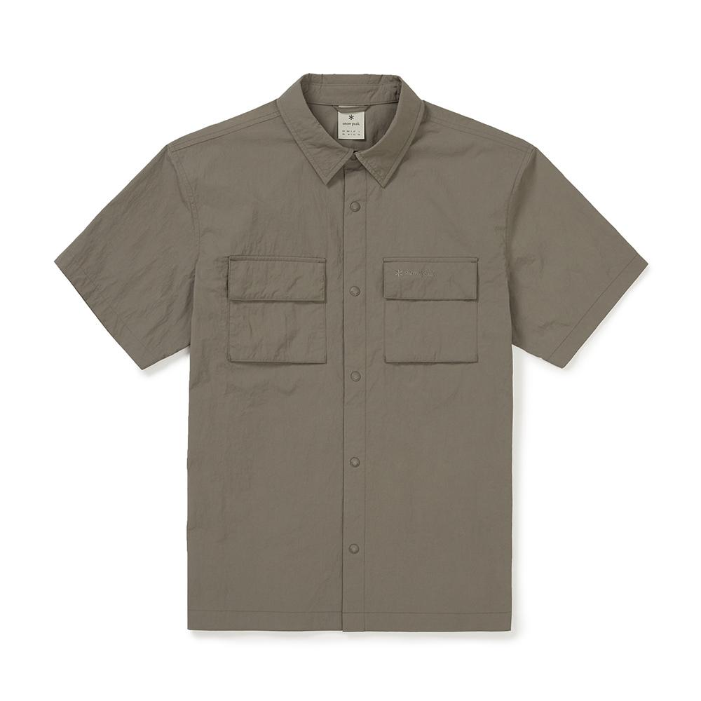 SNOWPEAK Taslan Two-Pocket Short-Sleeve Shirt Khaki (S25MMLSH50)