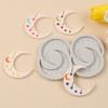 Silicone Ramadan Moon Mold Ramadan Themed Flexible Stars Chocolate Mold Non-stick Heat Resistant Arabic Font Mold Soap Making