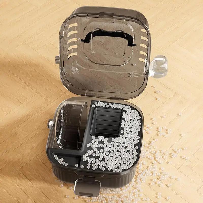 Hedgehog Carrier Translucent Hamsters Travel Carry Case Large Capacity Breathable Hamster Habitat Small Animal Carrier With