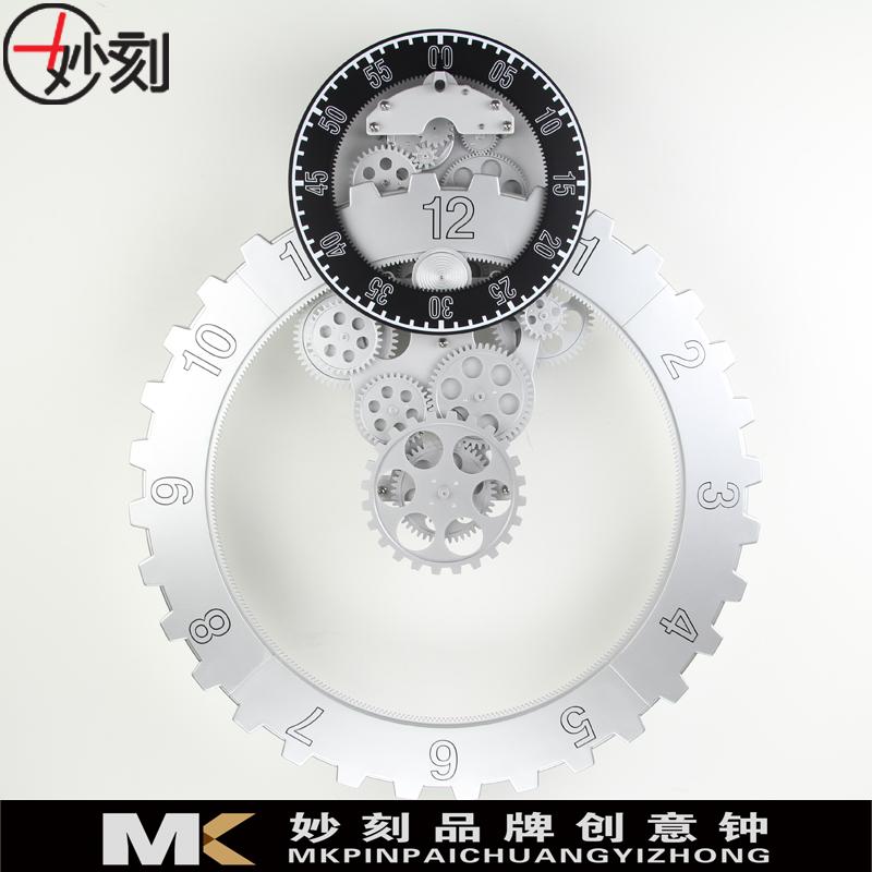 Creative Large Gear Wall Clock Modern Design Silent Mechanism 33d Watch Metal Living Room Gear Clocks Wall Home Deocr Gift Ideas