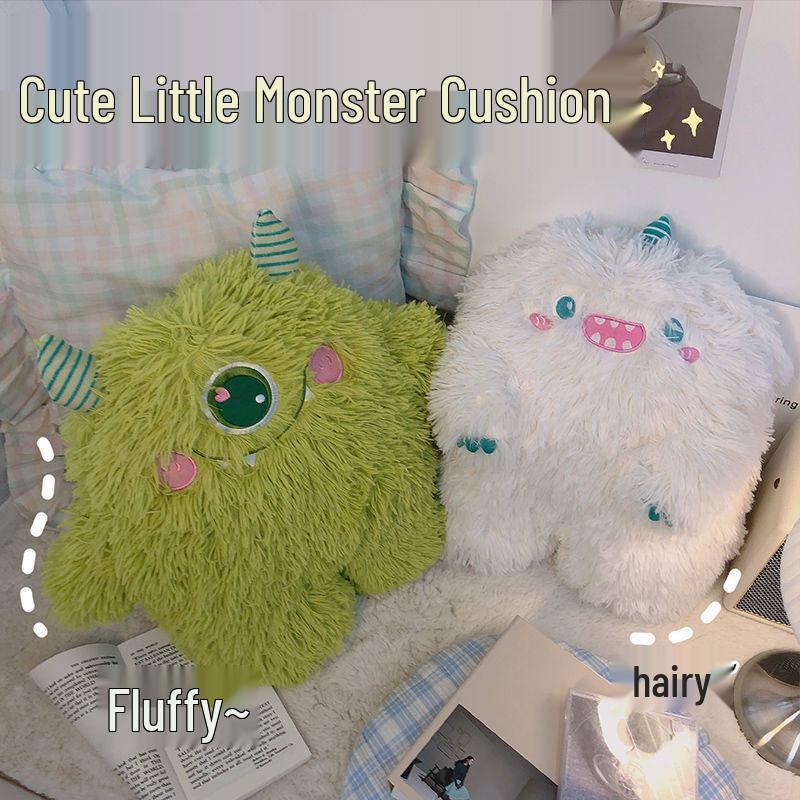 Set Adorabil de Jucării de Pluș Monstru Verde - Păpușă Mică Moale de Monstru pentru Îmbrățișat și Cadouri