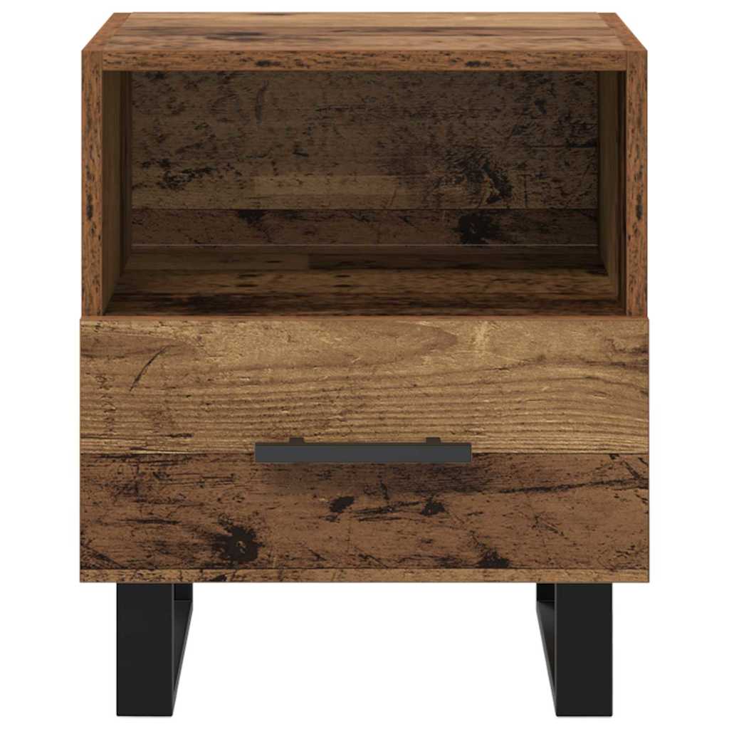 Nightstand Reclaimed Wood 40 X 35 X 47.5 Cm Engineered Wood