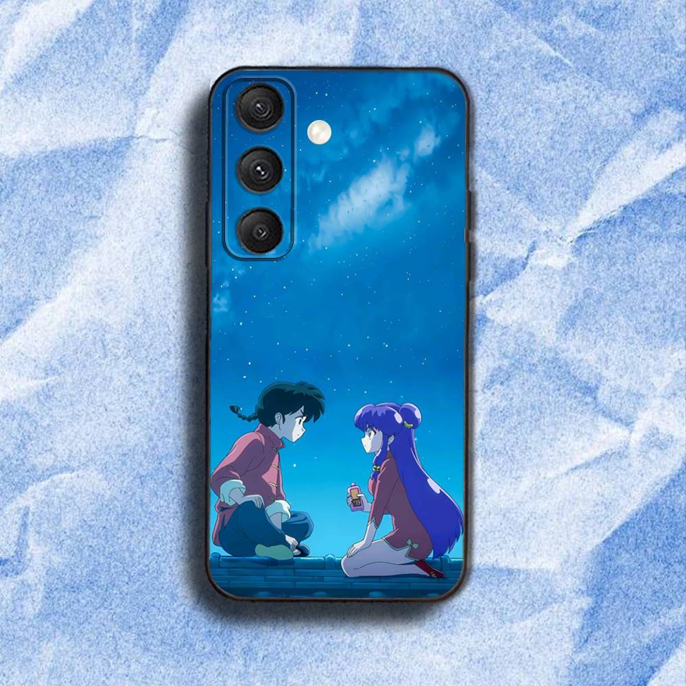 COOL Ranma 1 2 Phone Case For Samsung S 25,24,23,22,30,21,10,9,Ultra,Plus,Lite,FE,4,5G Black Soft Case