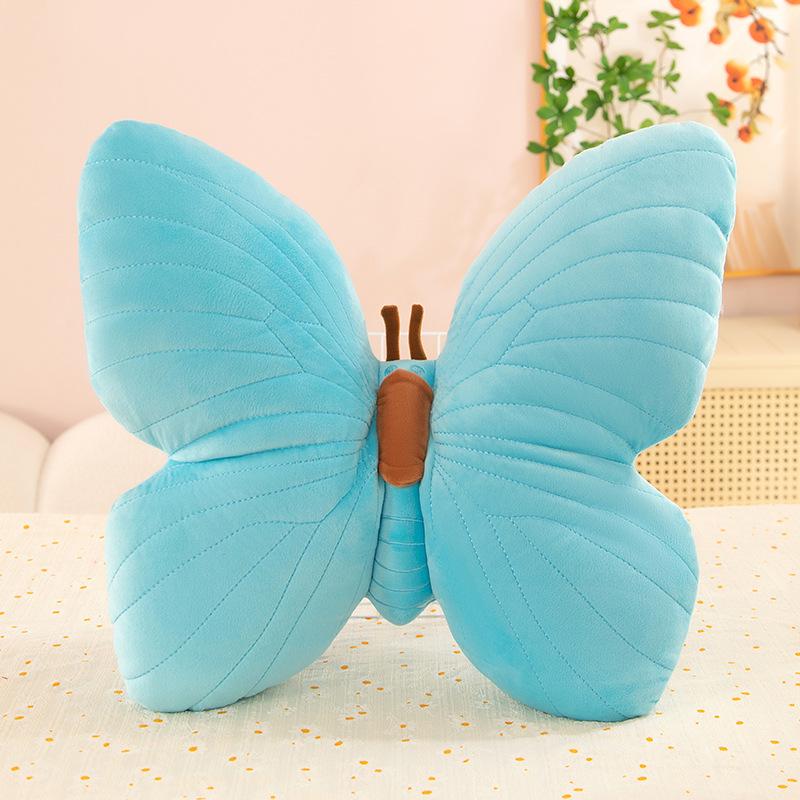 Butterfly Hug Pillow Plush Toy: Girlish Heart Backrest Cushion for Home or Office