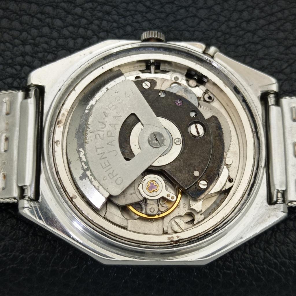 JAPAN VINTAGE ORIENT CRYSTAL AUTOMATIC 46941 MENS ORIGINAL DIAL WATCH a704948-1