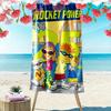 Rocket Power Cartoon Print Beach Towel, Large Soft Quick Dry Towel for Beach Camping Swimming