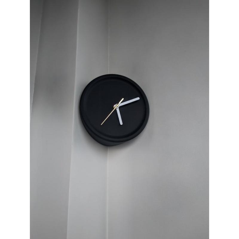 Minimalist Corner Wall Clock 20cm Diameter 3D Illusion Art Clock Noiseless Battery Operated Decorative Wall Watch