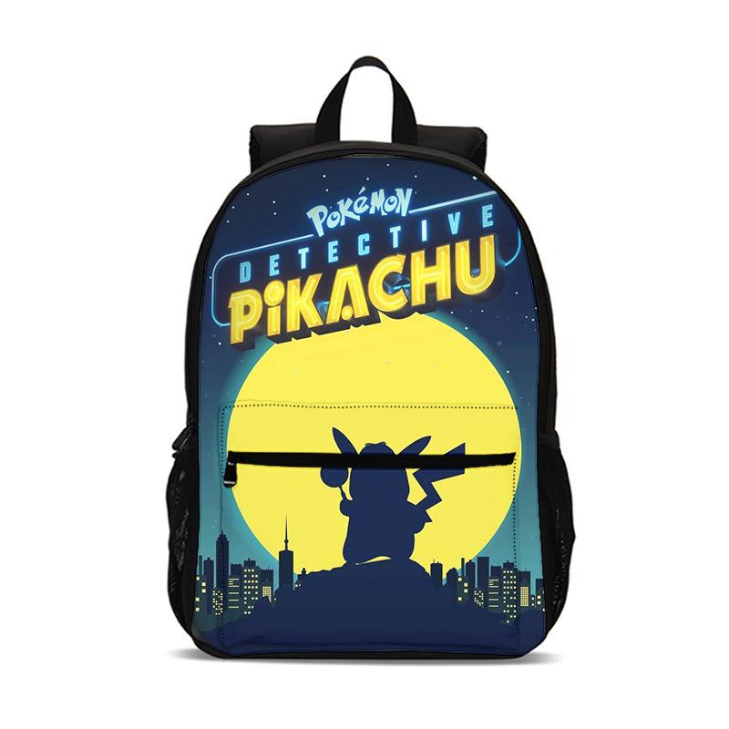 2026 New Pokemon Pikachu Kids Backpack, Creative Primary School Student Bookbag, Lightweight Anti-Lordosis Backpack for Children