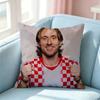 Heißer Fußballstar Magie Modric Quadratisch Beidseitig bedruckt Kissenbezug Schlafzimmer Nachttischkissen Sofakissenbezug